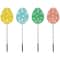 4ct Pastel Easter Egg Pathway Marker Lawn Stakes Clear Lights